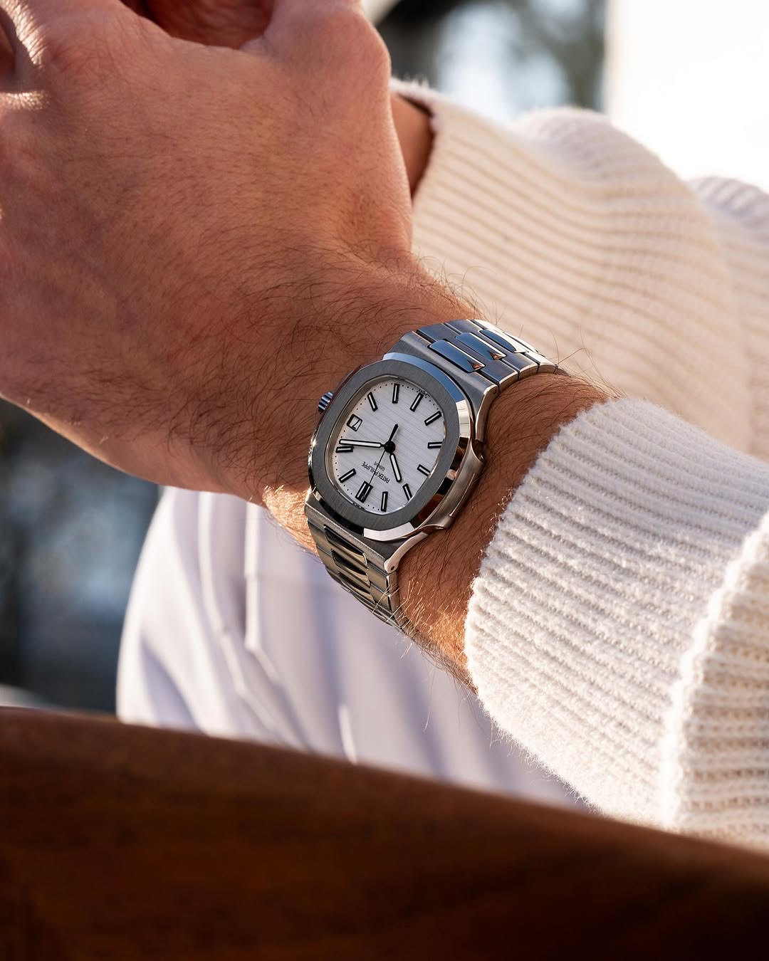 Patek Limited Edition Premium Dial -Silver And White- Superlative Finish