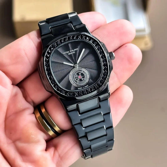 Patek Phillipe Black Diamond Studded Premium Watch