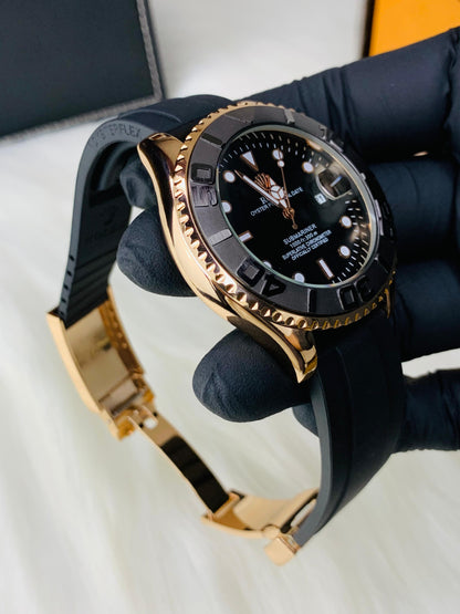 RLX - 40mm | Rose Gold Men Watch | 6 months Official Warranty