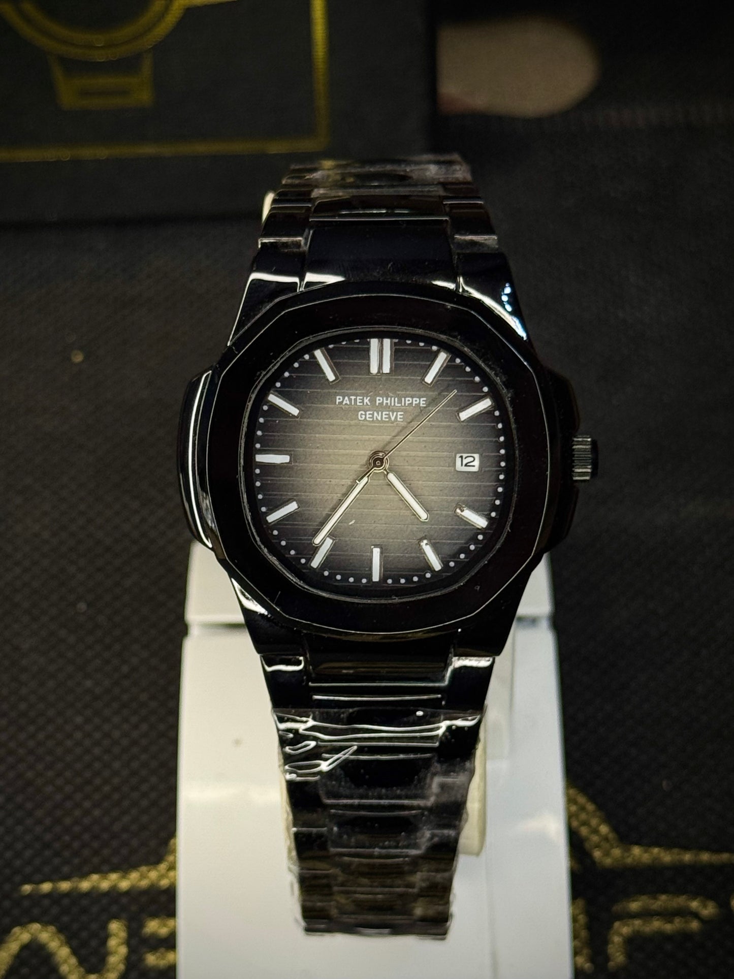 Patek Limited Edition Premium Dial - Superlative Finish - Full Black