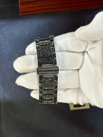 Patek Phillippe Black & White Ice-Toned Watch