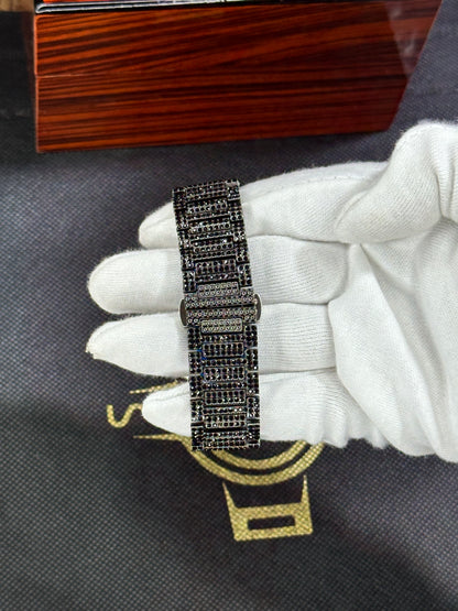 Patek Phillippe Black & White Ice-Toned Watch